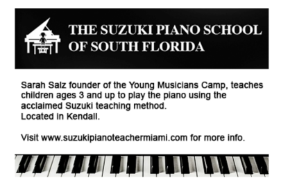 The Suzuki piano School of South Florida